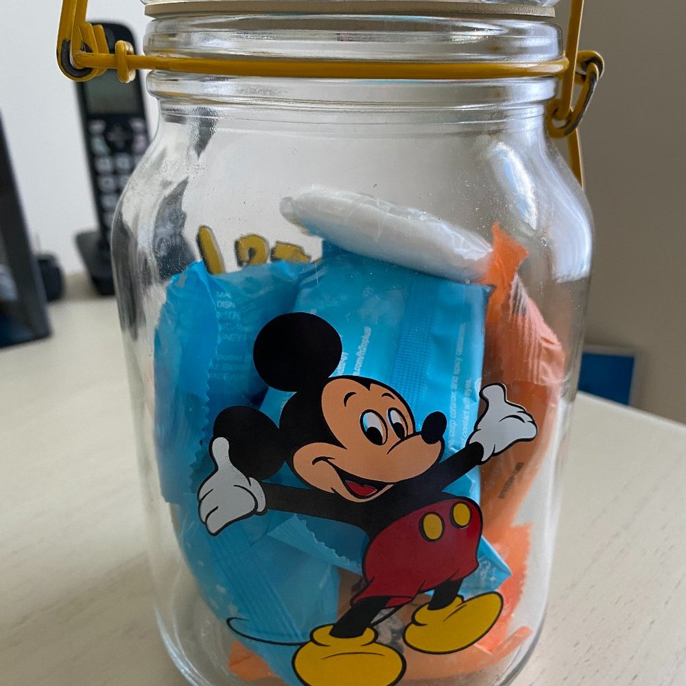 Disney Mickey Mouse Goodies Cookie Jar Vintage
